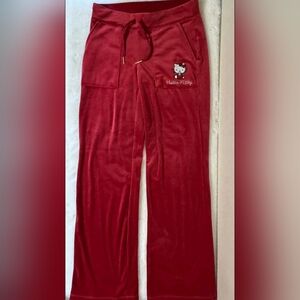 Hello Kitty Juicy Couture Forever 21 RARE Red Lounge Pants 2XL